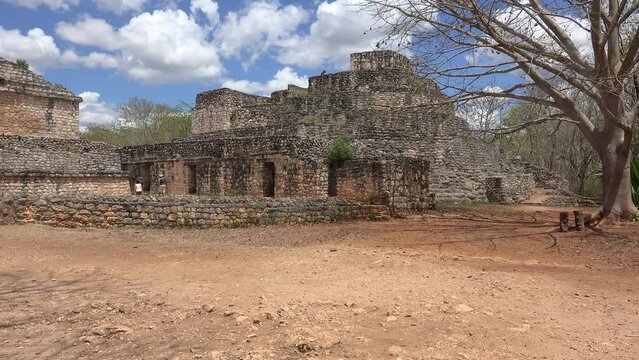 Oval palace un the Ek Balam ancient Mayan city. Yucatan, Mexico