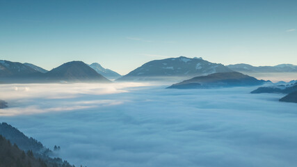 Nebelmeer im Ennstal
