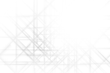 Fototapeta premium Abstract white and gray color, modern design background with geometric shape. Vector illustration.