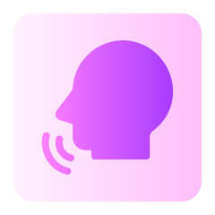 speaking gradient icon