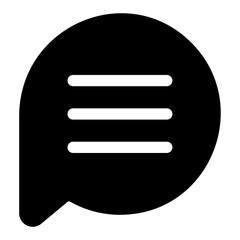 chat glyph icon