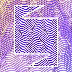 ABSTRACT COLORFUL GRADIENT PRINT WAVY LINE PATTERN BACKGROUND. COVER DESIGN 