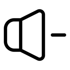volume down line icon
