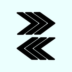 Black arrow icon vector EPS- 10