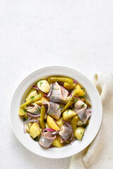 Herring and potato salad