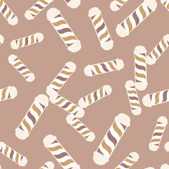 Barber's pole seamless pattern. Barbershop background.