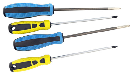 Screwdrivers isolated on a white
