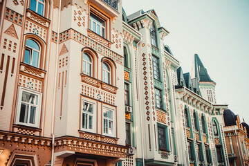 Beautiful architecture in the city of Kiev in Autumn