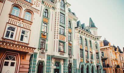 Obraz premium Beautiful architecture in the city of Kiev in Autumn