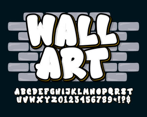 Cartoon alphabet.
Graffiti alphabet.
Set of urban graffiti alphabet