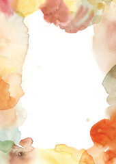 Pastel colored abstract watercolor art background, watercolor brush texture. Hand painted illustration for prints, wall art, invitation and wallpaper.