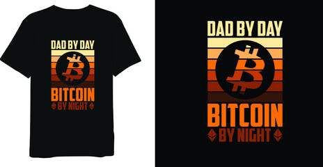 Vintage Bitcoin T-shirt Design
