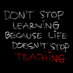 motivational words written by hand with basic colors black and white	
