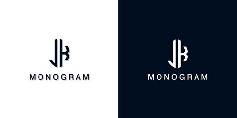 Leaf style initial letter JK monogram logo.