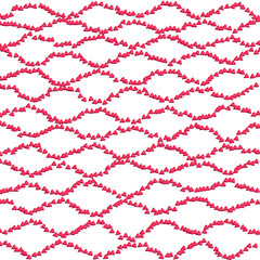 Seamless pattern, wave, brush art, illustration