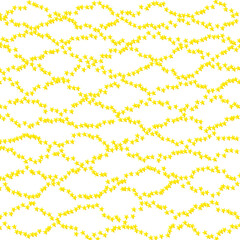 Seamless pattern, wave, brush art, illustration