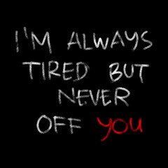 Obraz premium motivational words written by hand with basic colors black and white 