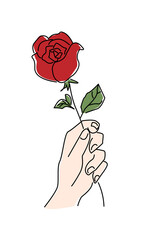 バラのプレゼント（フルカラー）