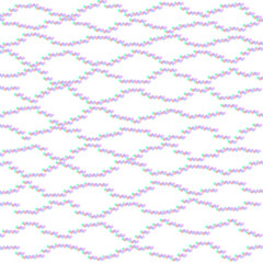 Seamless pattern, wave, brush art, illustration