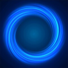 Abstract neon circle frame. The texture of a glowing spiral. Tunnel design, a cosmic body, a bundle of energy. Sparkling lightning. Glowing rays. Banner for technology, social networks, websites.
