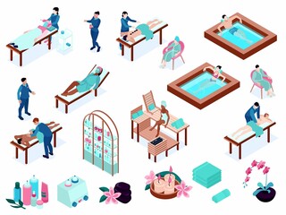 Isometric SPA Icons Collection