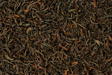 Fresh black bayh ceylon tea close-up. A healthy drink. Texture