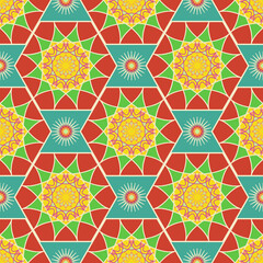 Seamless pattern in ethnic style