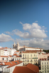 Naklejka na ściany i meble Lisbon, Portugal streets in summer 2022