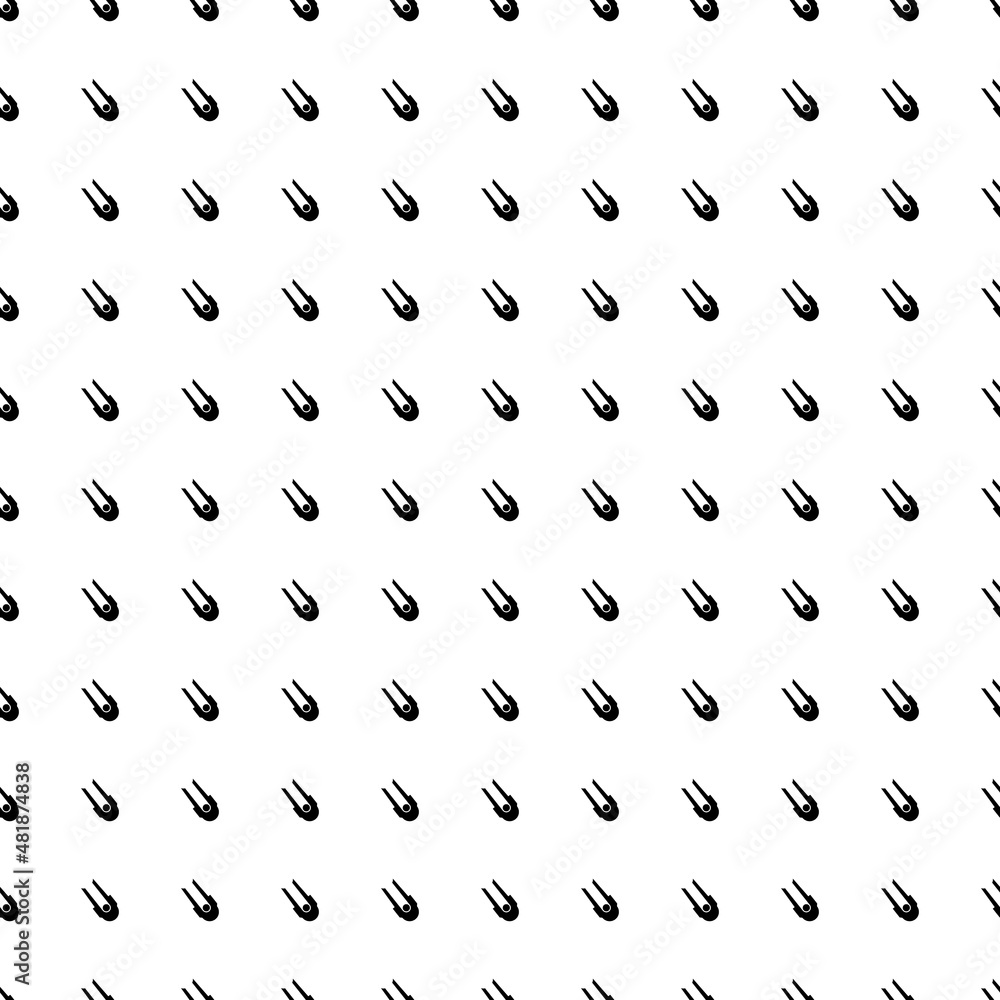Poster square seamless background pattern from black solo bobsleigh symbols. the pattern is evenly filled. 