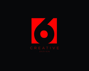 Creative Minimalist Letter 6 Logo Design | SIX Logo Design