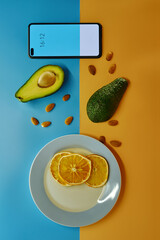 we absorb information from the phone as we absorb food, the main thing is that both are useful and healthy