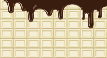 ホワイトチョコレート 板チョコ イラスト リアル バレンタイン 