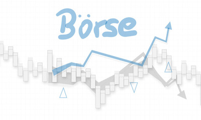 Obraz premium Börse Aktien Index Chart Hintergrund Abbildung Kursverlauf Grafik