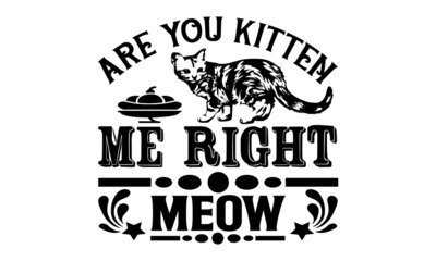 ARE YOU KITTEN ME RIGHT MEOW SVG designs bundle. svg cut files bundle, t shirt designs bundle, Quotes about svg, eps files, svg bundle. Fall vector set, cute fall illustrations collection.
