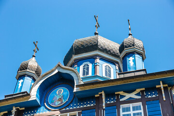 Orthodox church in Puchly village, north eastern Poland, Europe