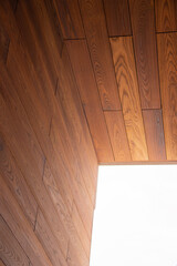 Thermo-ash cladding detail, thermally modified wood architecture