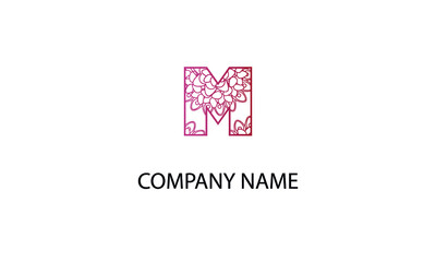 Letter M abstract monogram vector logo template