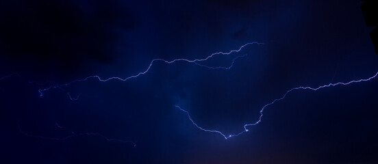 lightning in the sky