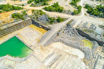 Limestone Quarry Aerial Images - Indiana Limestone - Empire Quarry - 