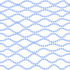 Seamless pattern, wave, brush art, illustration