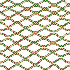 Seamless pattern, wave, brush art, illustration