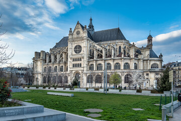 Fototapeta na wymiar Eglise Saint Eustache - Paris - France 