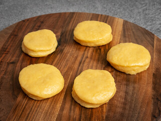 cookies on a wooden board
