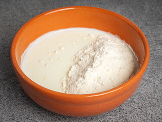 bowl of flour