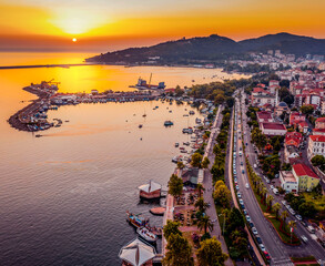 Panorama of the city KDZ Eregli Zonguldak Turkey
