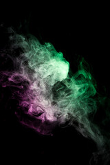 Obraz na płótnie Canvas Color smoke on black background