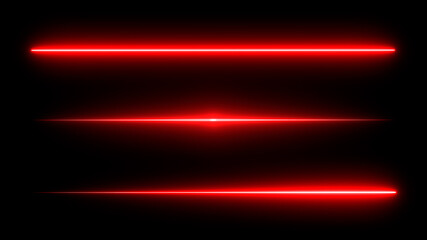 Colorful Light Lines on Black Background