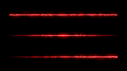 Colorful Light Lines on Black Background