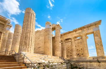 Fototapeten Propylaea palace on Acropolis of Athens, Greece, Europe © scaliger