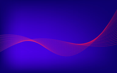 Fototapeta premium Abstract wavy background, smooth color wave